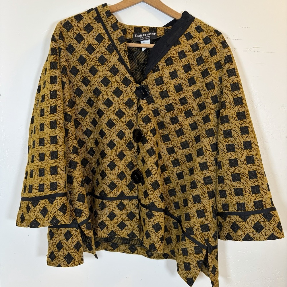Retro Artsy Sidestreet Boutique Lake Tahoe XL Blazer Jacket Vintage Layer Office